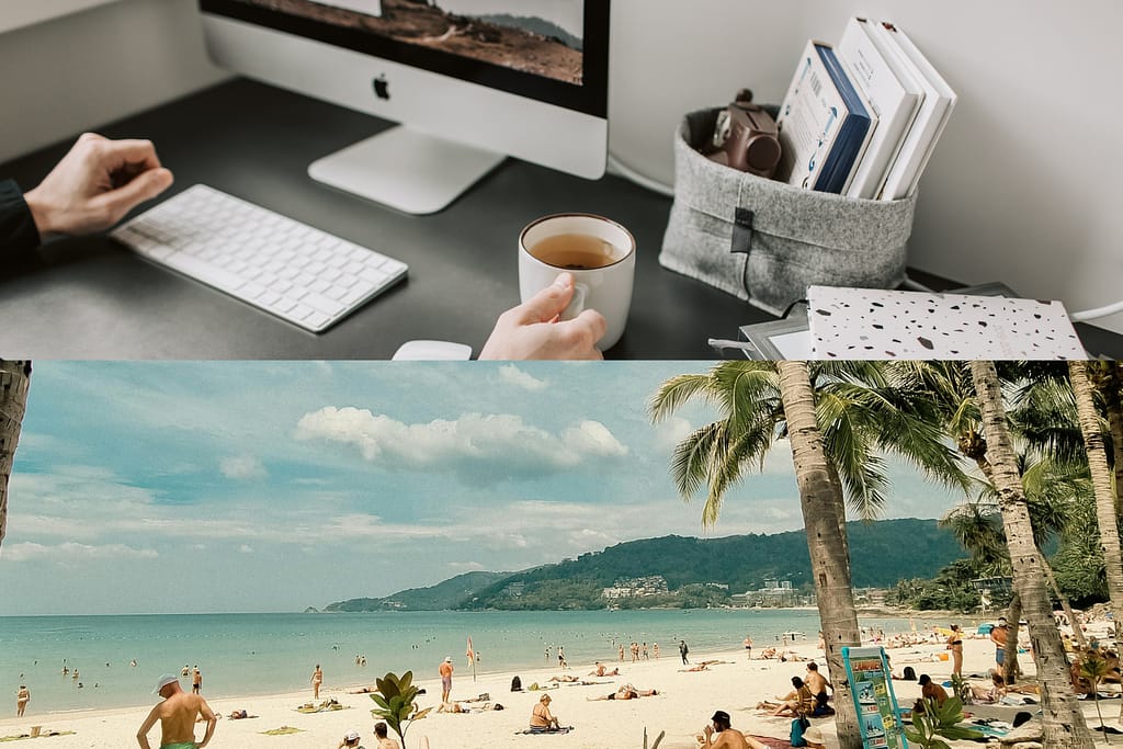 Work mode to vacation mode
