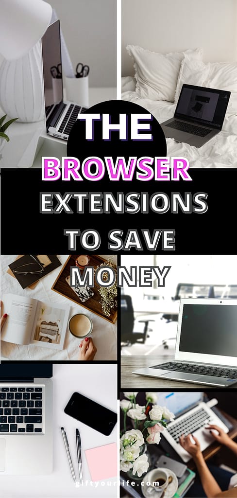 Pinterest pin for browser extensions to save money