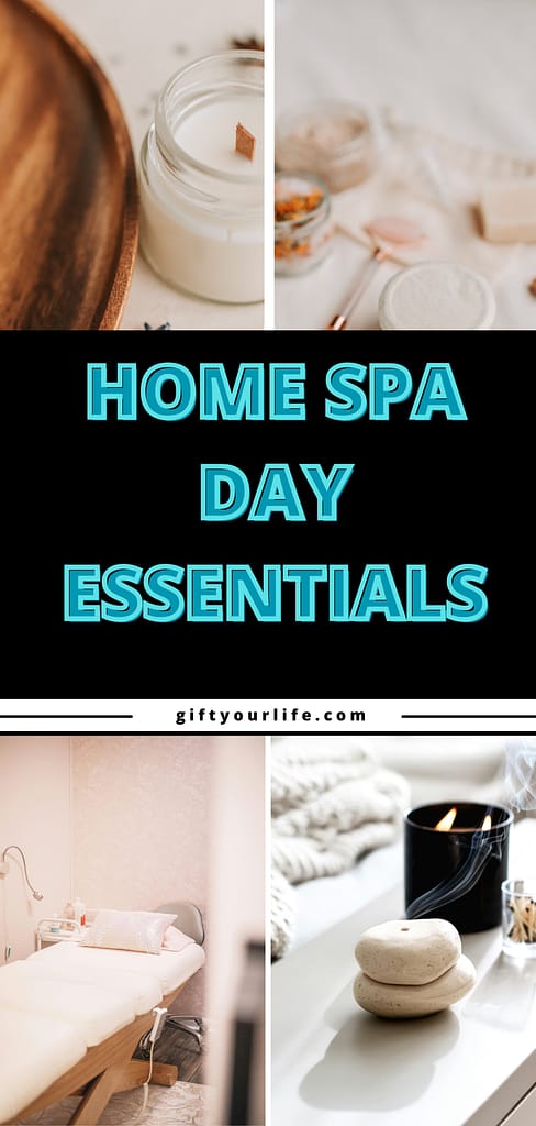 Pinterest pin for an at home spa day