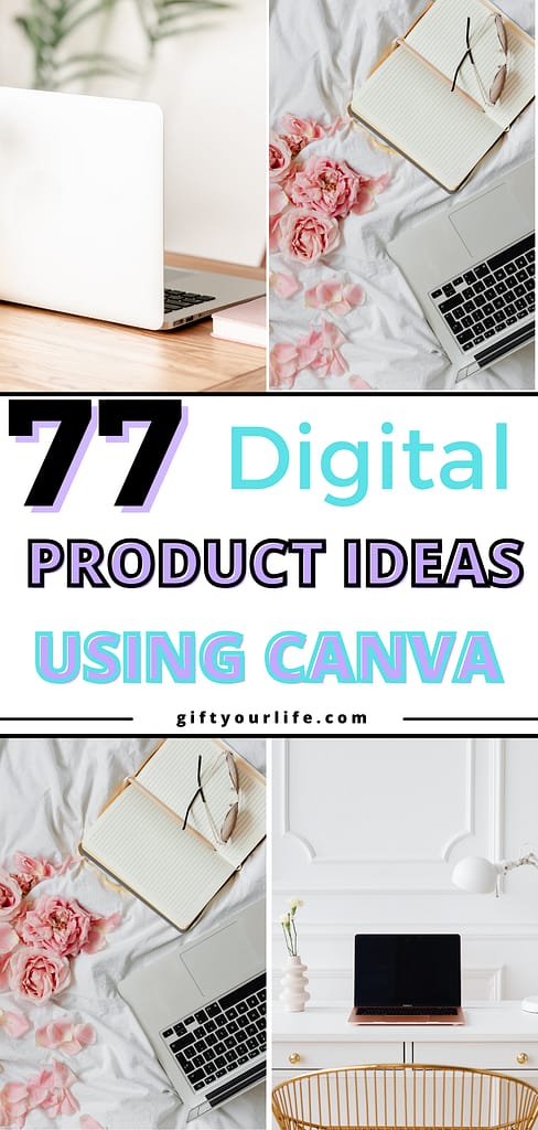 77 digital product ideas Pinterest pin