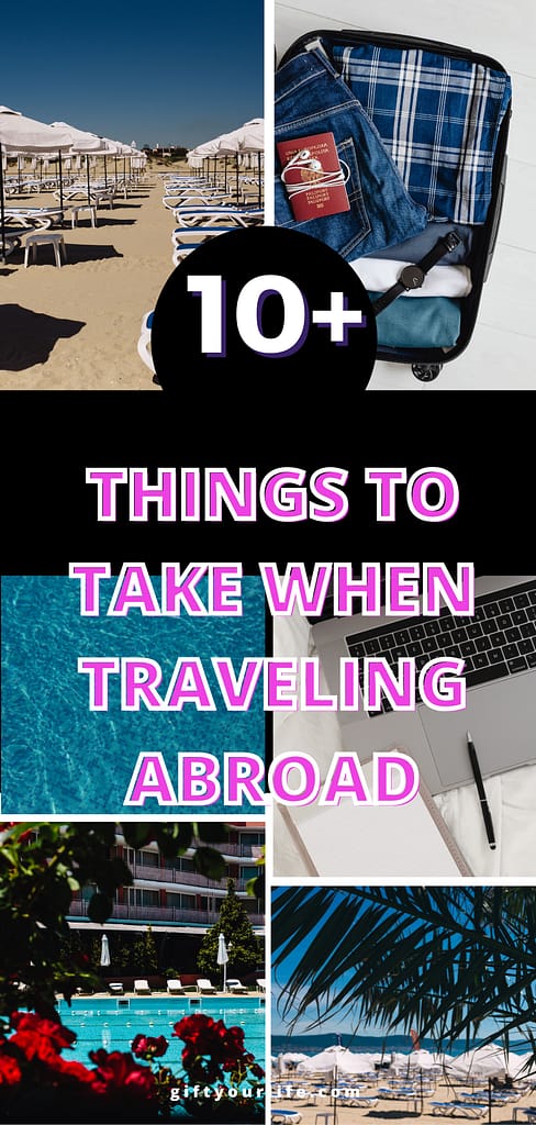 International vacation Pinterest pin